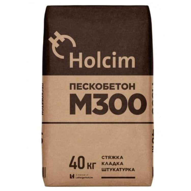  песчано-цементная (пескобетон) для кладки Holcim М300 40 кг .